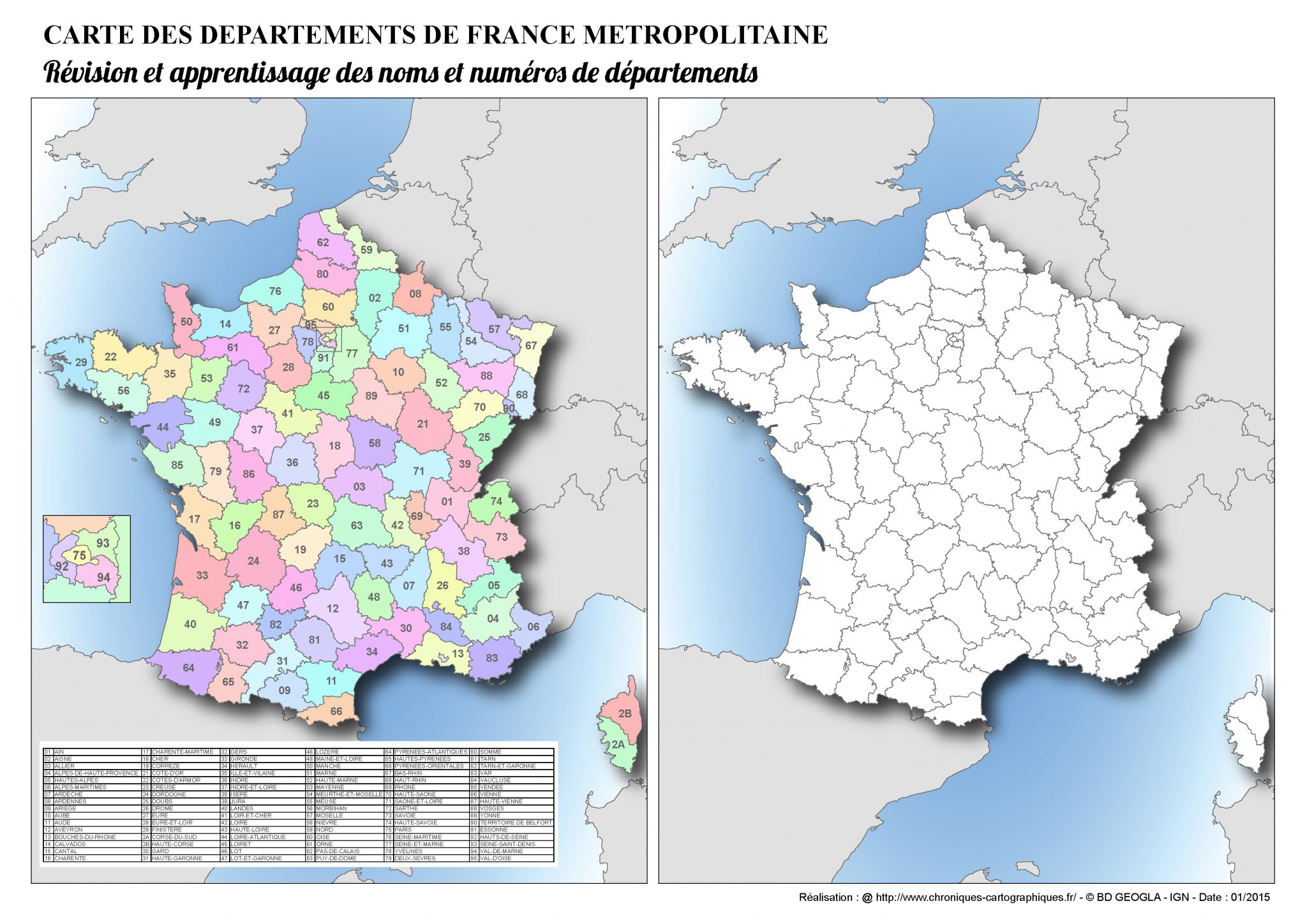 Carte De France Avec Départements Et Préfectures PrimaNYC