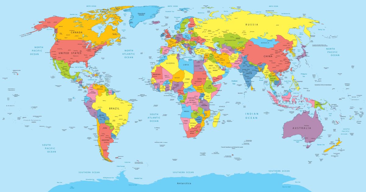 Carte Du Monde Pr Sentation Du Monde Sous Forme De Cartograhie Dedans