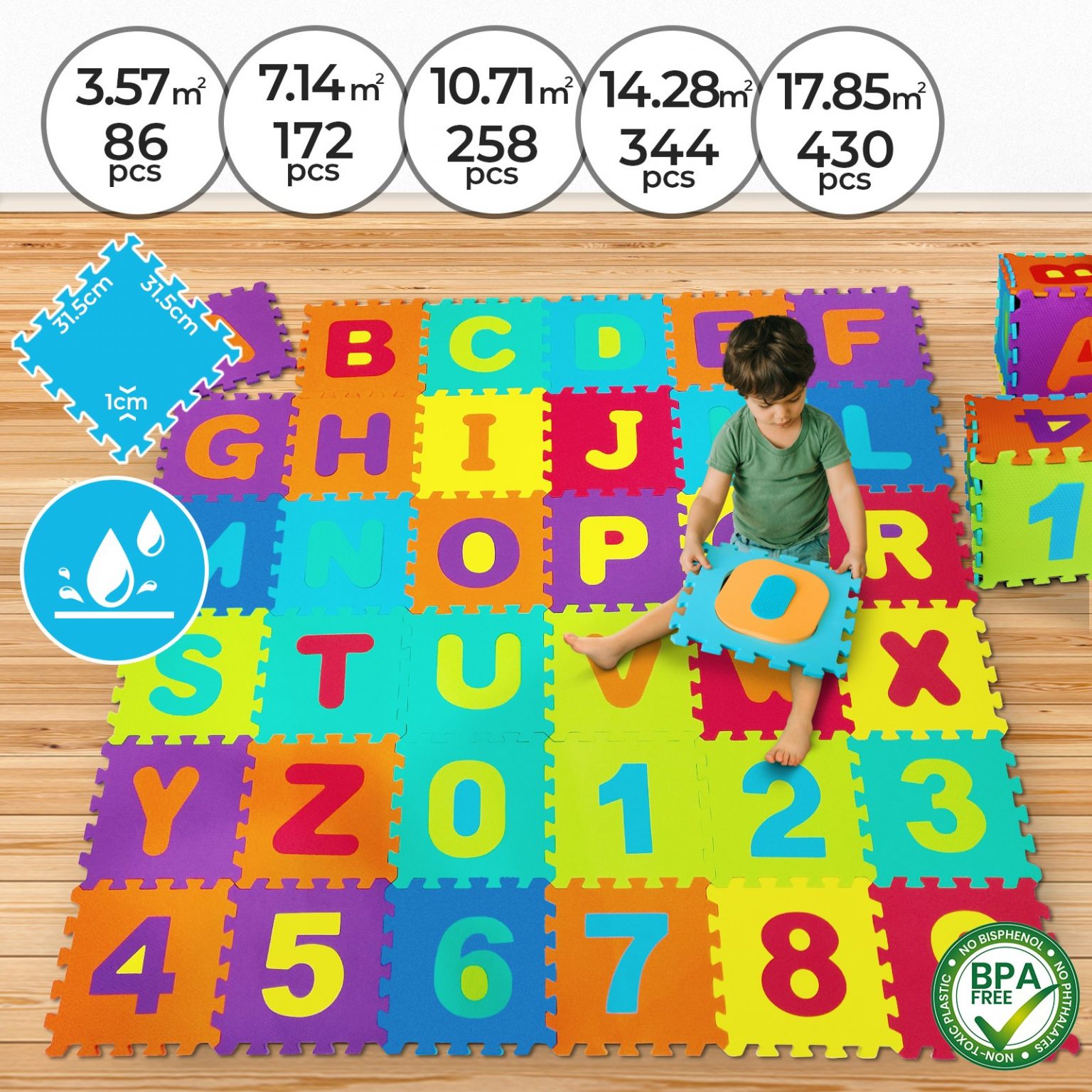 Détails Sur Dalles Puzzle En Mousse Eva Tapis De Jeu Sol Pour Bébé