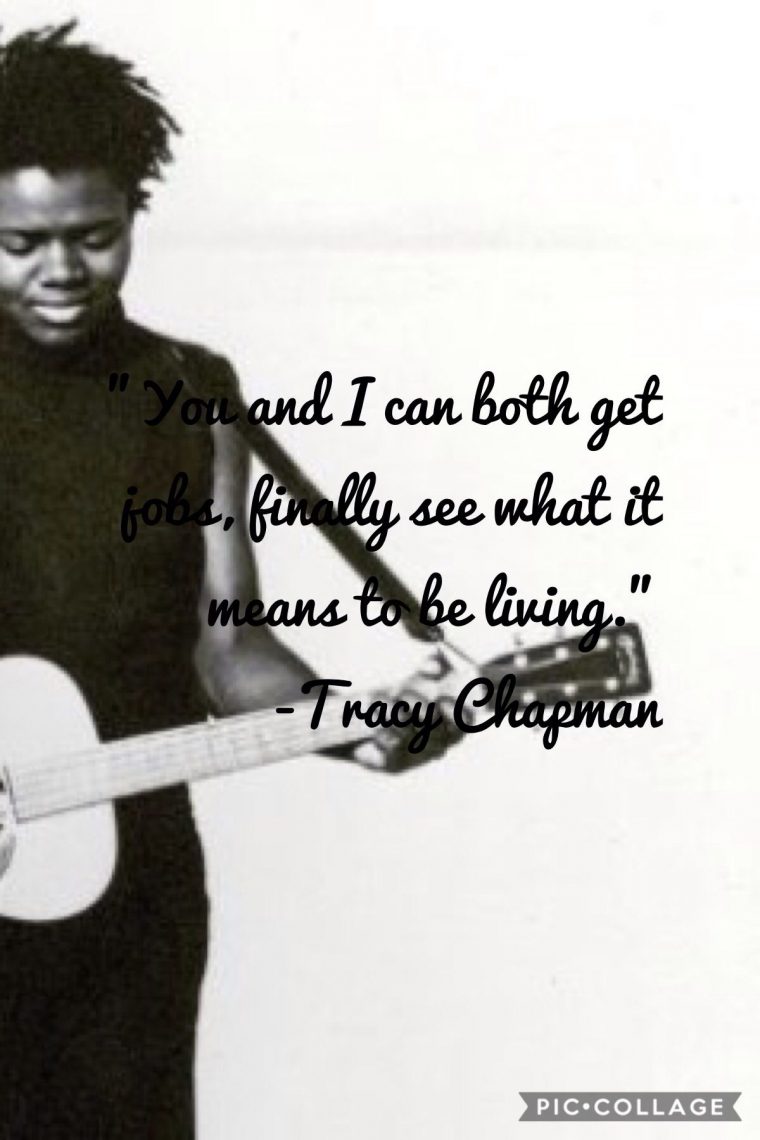 tracy chapman fast car text