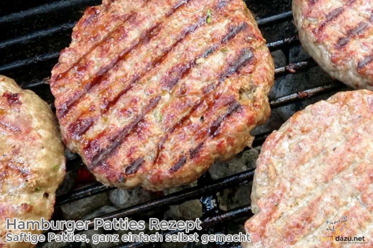 burger patties aus gemischtem hackfleisch