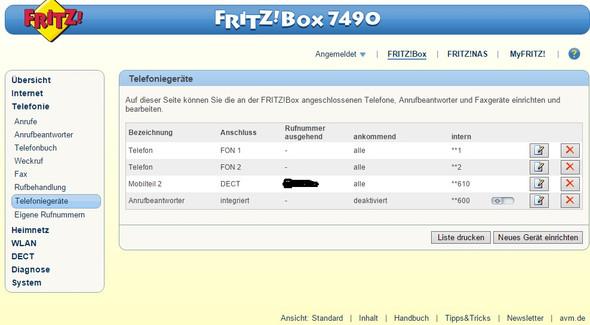 fritz box 5530 telefon einrichten