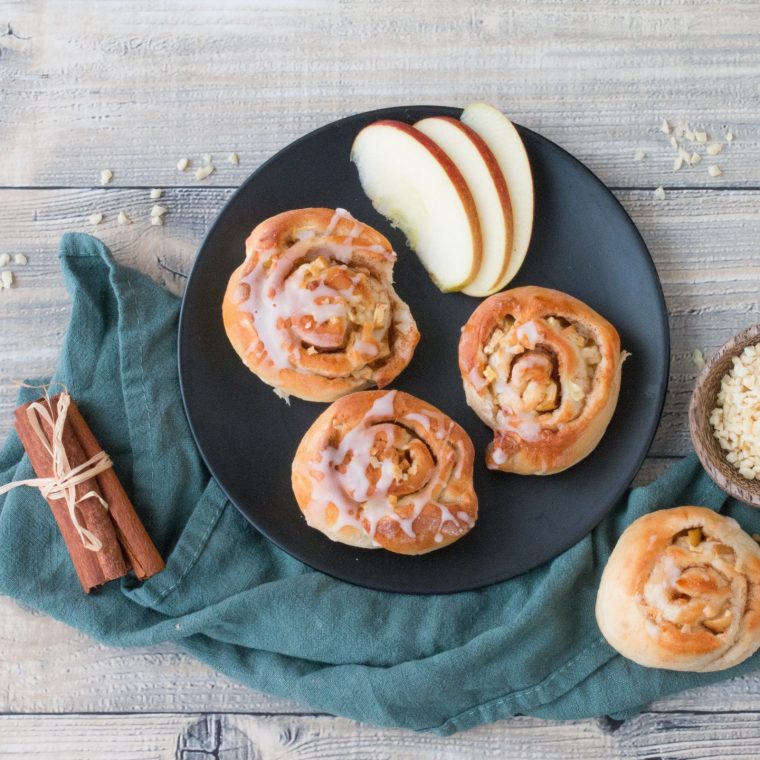 apfel zimt schnecken vegan