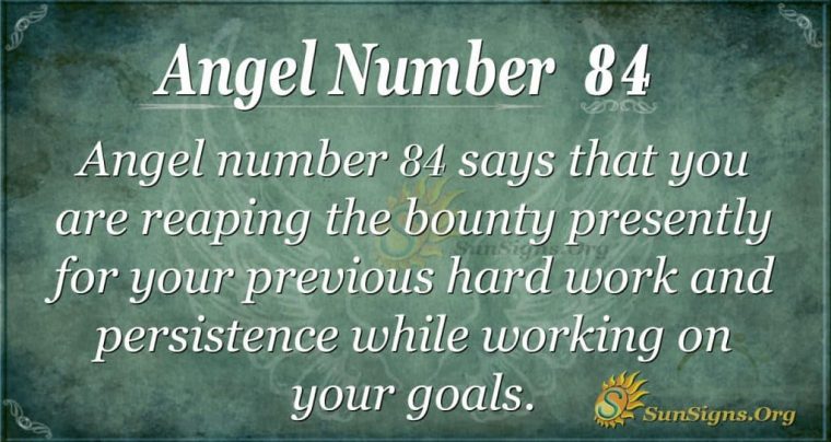 84 angel number