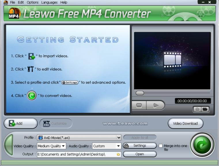 convert 2 mp 4