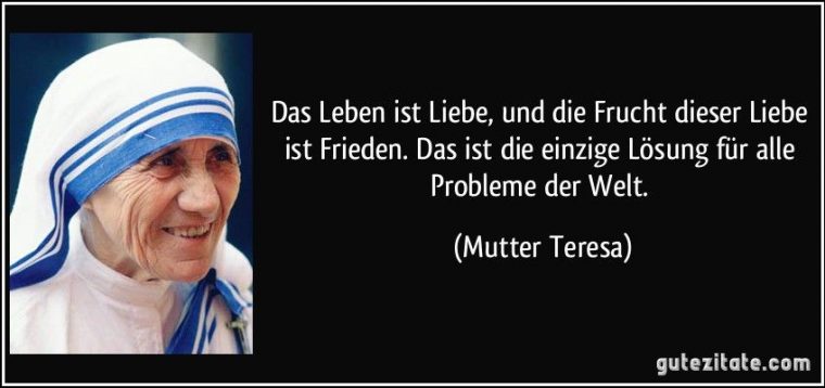 mutter teresa gedicht