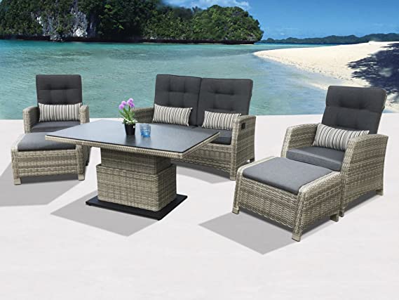 dining lounge set rattan