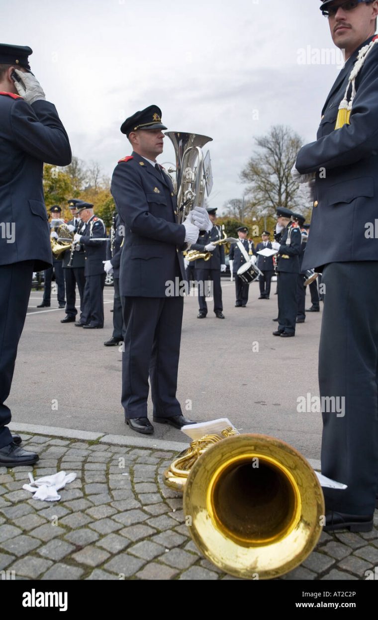 militärkapelle in einer parade