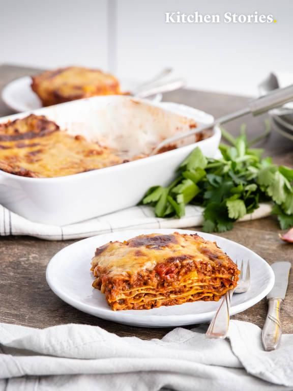 lasagne mit frischen teigplatten