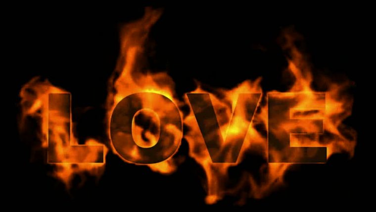 flames of love text