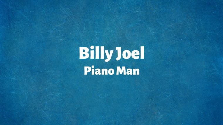 billy joel piano man text