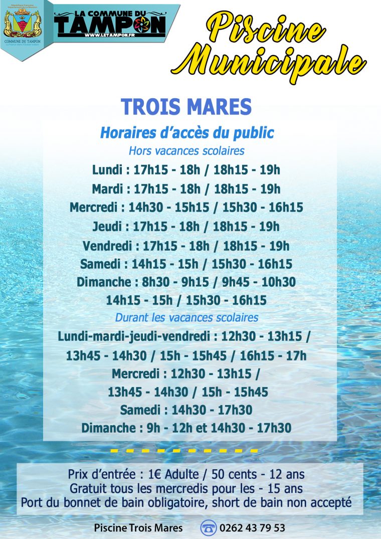 horaire piscine jacou