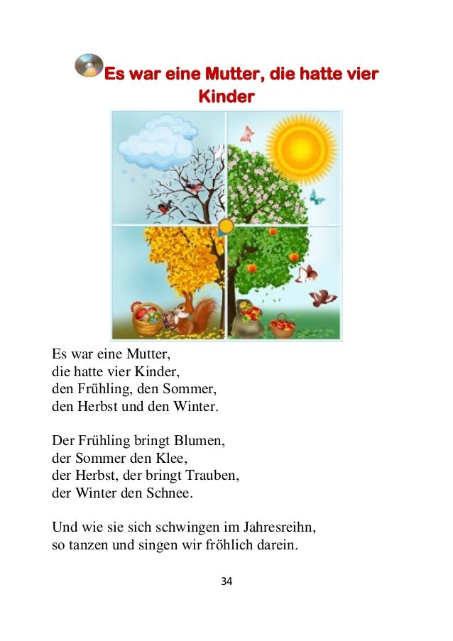 es war eine mutter die hatte 4 kinder