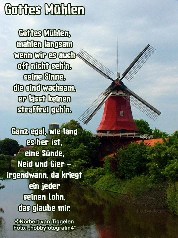 gottes mühlen sprüche