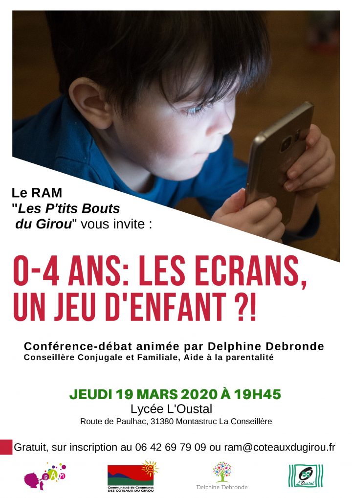 0-4 Ans : Les Écrans, Un Jeu D'enfant ?! Organisé Par Le Ram dedans Jeux Gratuit 4 Ans