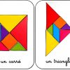 10 Formes En Tangram Maternelle Carré Et Triangle | Tangram dedans Jeux De Tangram Gratuit