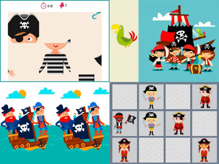 10 Jeux Rigolos Autour Des Pirates intérieur Jeu Des Différences En Ligne