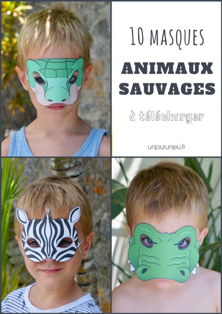 10 Masques D'animaux Sauvages À Imprimer Pour Animer Une intérieur Masque À Imprimer Animaux