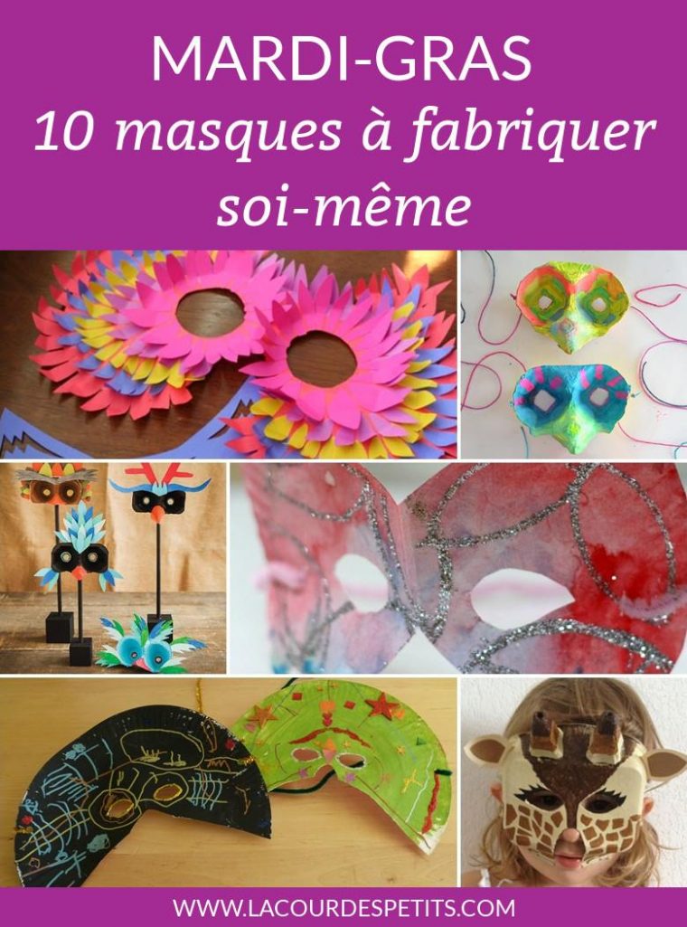 10 Masques De Carnaval À Fabriquer |La Cour Des Petits à Modele Masque De Carnaval A Imprimer