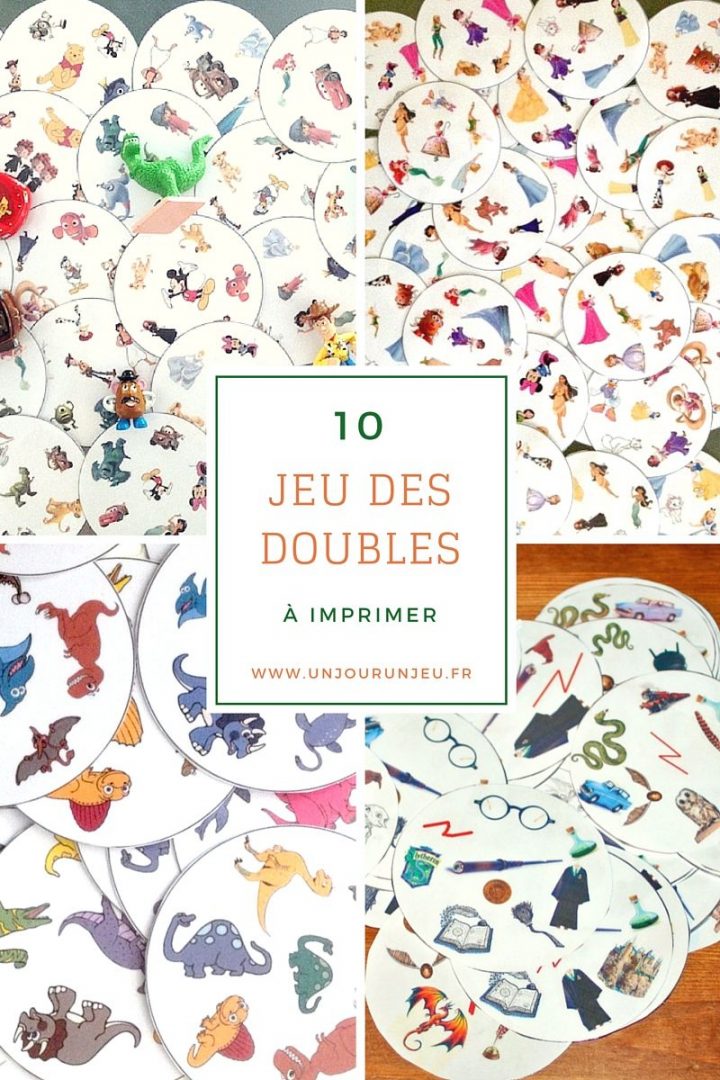 10 Versions Du Jeu Des Doubles À Imprimer Gratuitement avec Jeux Societe Gratuit