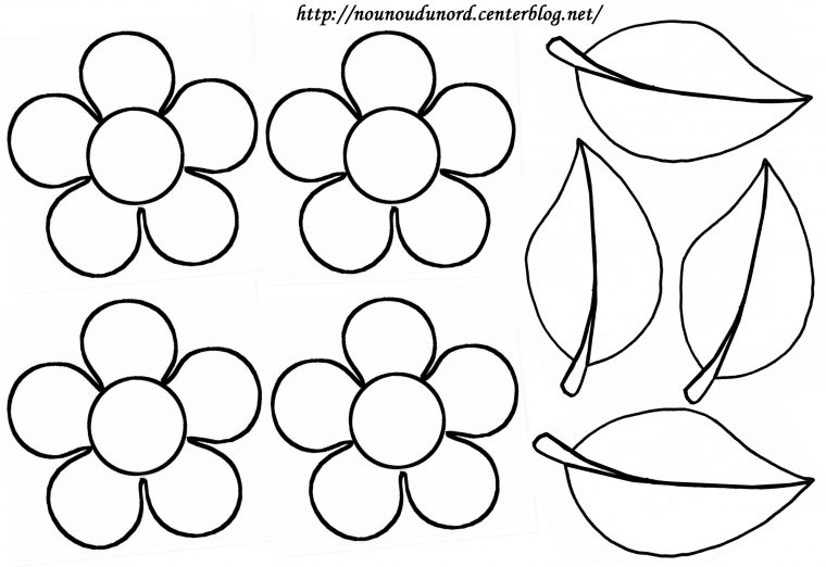 115 Dessins De Coloriage Fleur À Imprimer dedans Dessin A Decouper Et A Imprimer