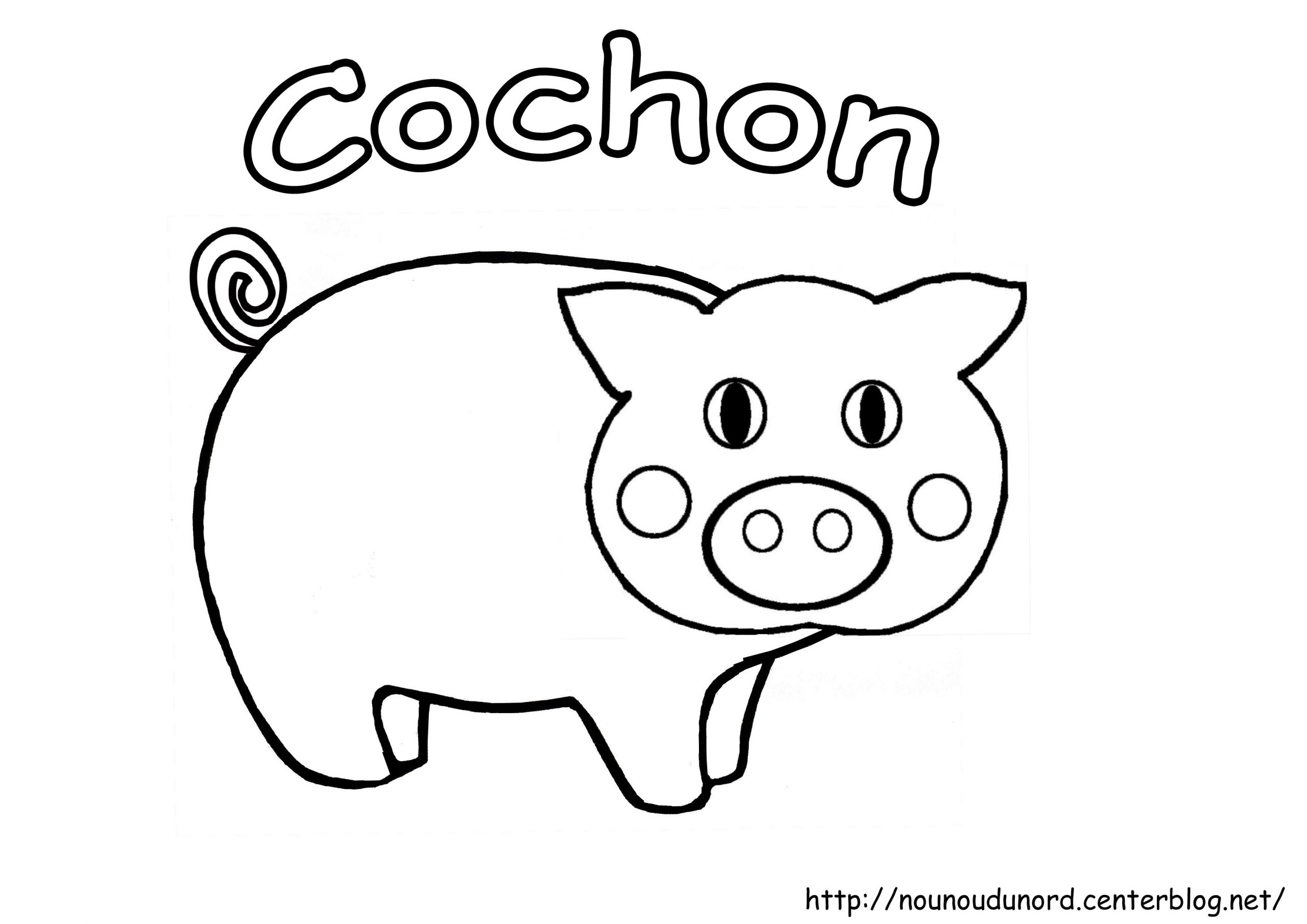 116 Dessins De Coloriage Cochon À Imprimer avec Dessin A Colorier Cochon