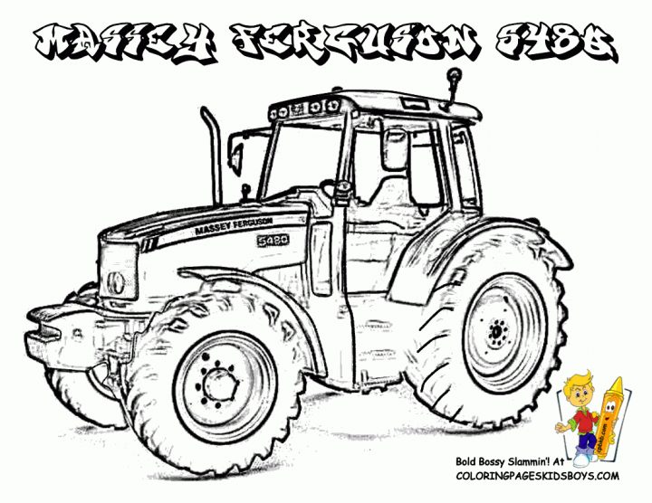 117 Dessins De Coloriage Tracteur À Imprimer avec Tracteur À Colorier