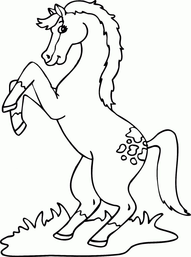 119 Dessins De Coloriage Cheval À Imprimer pour Image De Cheval A Colorier