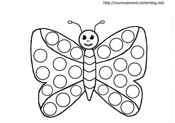 119 Dessins De Coloriage Papillon À Imprimer pour Papillon À Dessiner