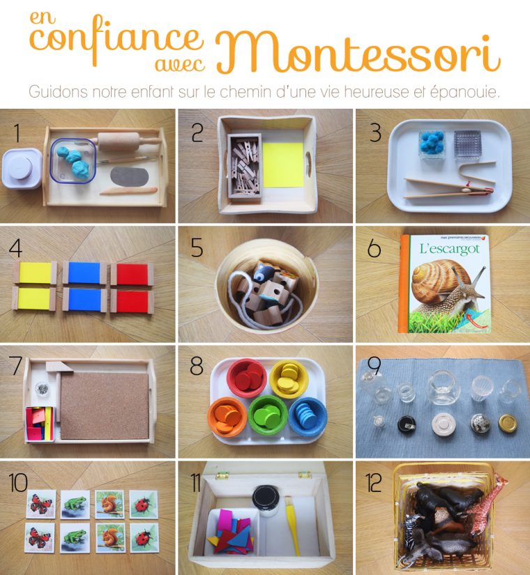 12 Propositions De Matériel Montessori Pour Un Enfant De 2 À avec Activité 2 3 Ans