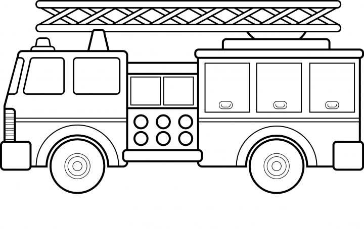 14 Dessins De Coloriage Camion Pompier À Imprimer encequiconcerne Dessin De Pompier À Imprimer