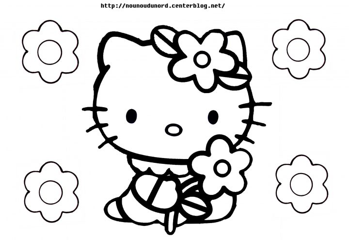 143 Dessins De Coloriage Hello Kitty À Imprimer avec Coloriage A4 Imprimer Gratuit