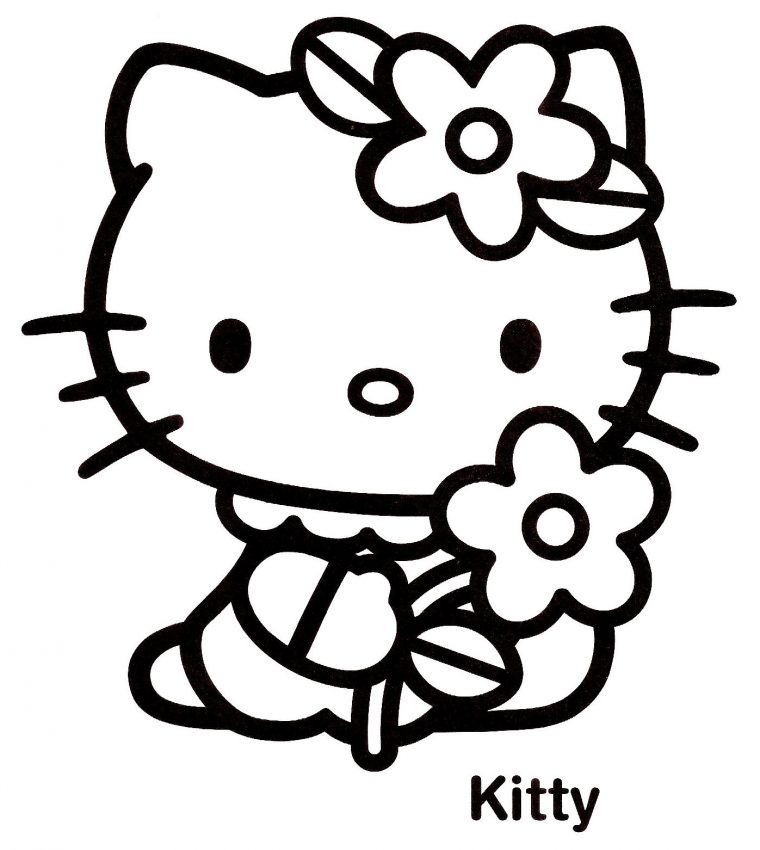 143 Dessins De Coloriage Hello Kitty À Imprimer concernant Hello Kitty À Dessiner