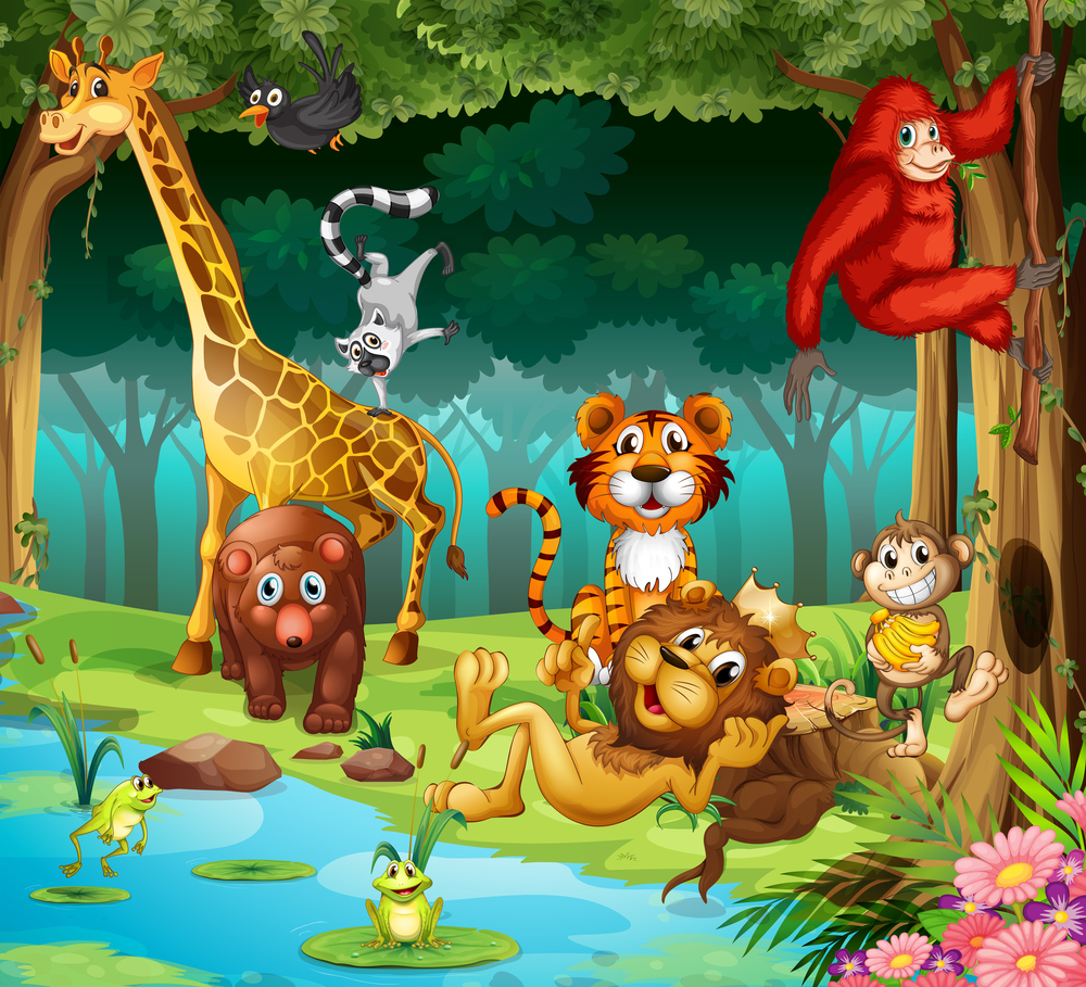 18 Coloriages D'animaux De La Jungle serapportantà Jeux D Animaux Gratuit