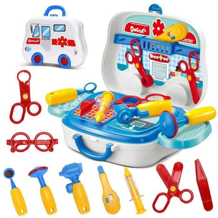 1Pcs Malette De Docteur Avec Accessoires Jeux D'imitation dedans Jeux Enfant De 3 Ans