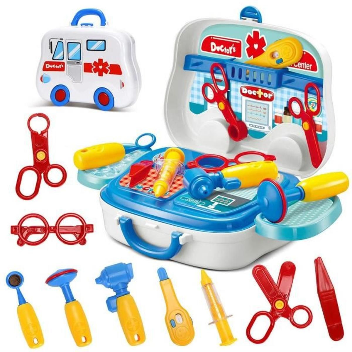 1Pcs Malette De Docteur Avec Accessoires Jeux D&amp;#039;imitation tout Jeux Enfant 2 3 Ans 