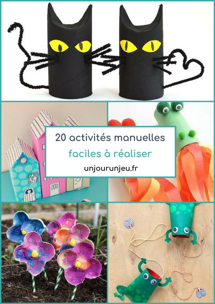 20 Activités Manuelles Faciles À Réaliser Pour Enfants En à Activité Manuelle Enfant 4 Ans