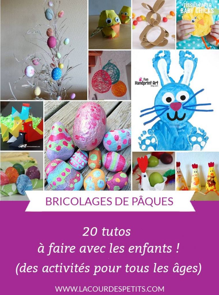 20 Bricolages De Pâques (Pour Petits Et Grands) |La Cour Des à Travaux Manuels Simples A Realiser