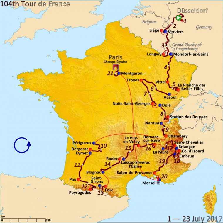 2017 Tour De France – Wikipedia avec Region De France 2017