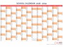 2018-2019 Yearly School Calendar Annual School Calendar à Calendrier Annuel 2018 À Imprimer Gratuit