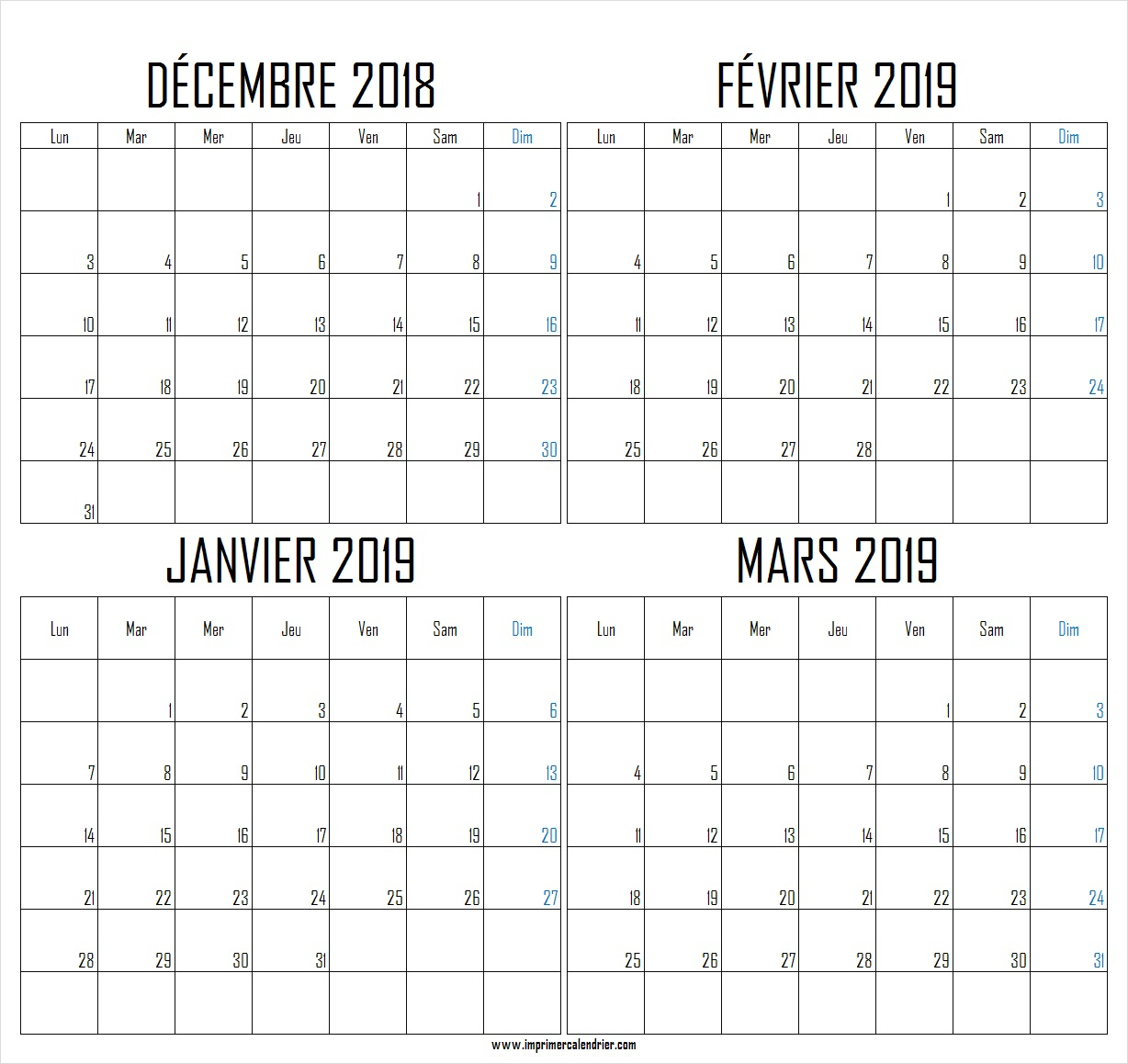 2018 Calendrier Archives - Imprimer Calendrier 2018 intérieur Calendrier Mensuel 2018 À Imprimer 