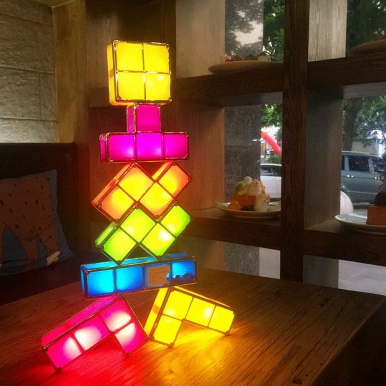 2020 2019 Upgrade Diy Tetris Night Light Colorful Stackable Tangram Puzzles  Led Induction Interlocking Lamp 3D Toys From Supaonline, $20.3 | avec Tangram En Ligne