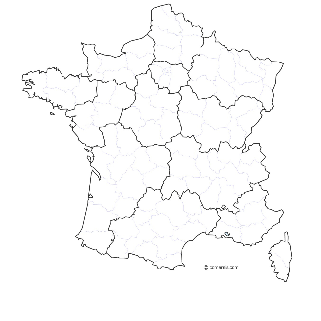 204E Carte France Region | Wiring Library concernant Carte France Région Vierge