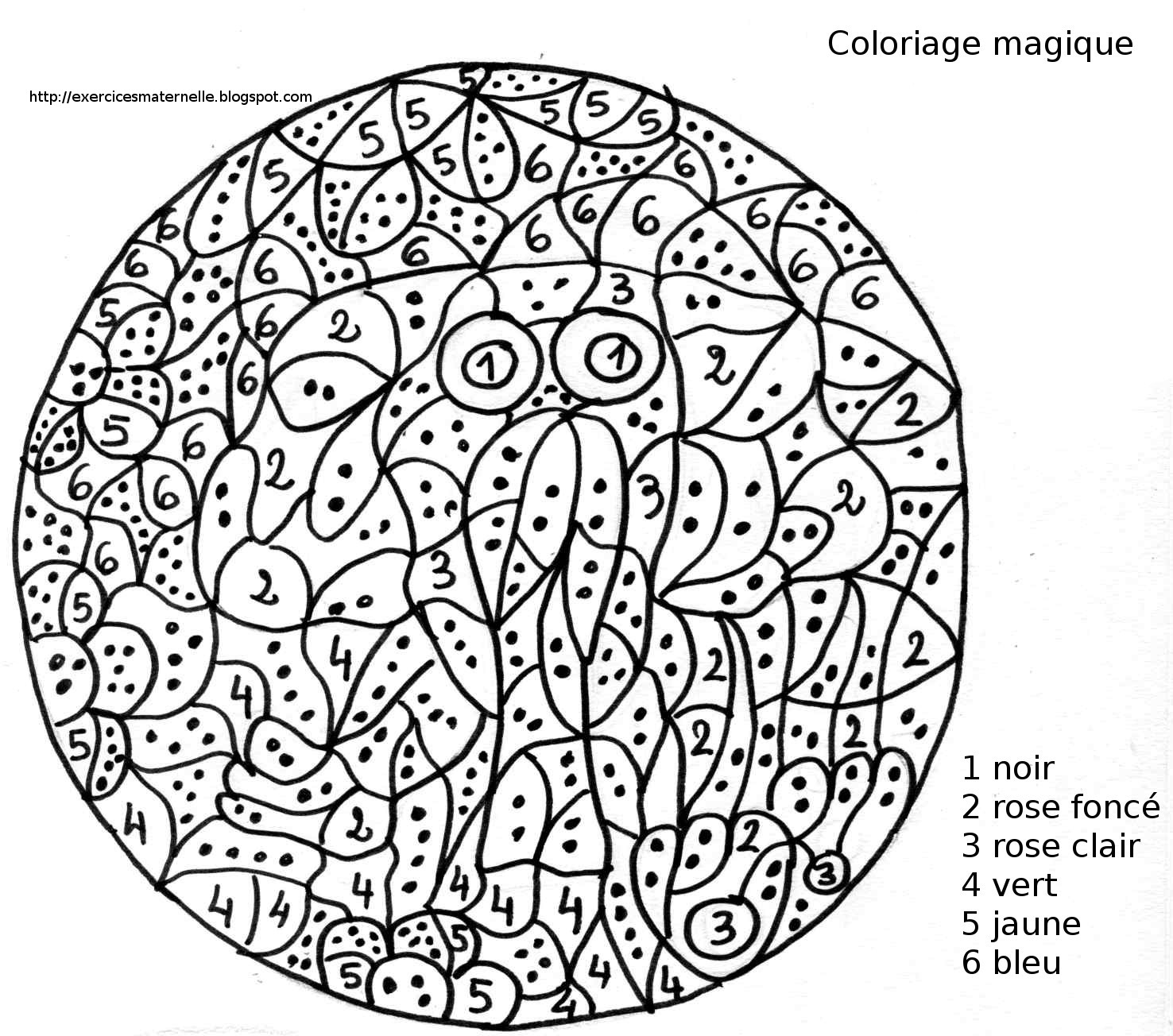 22 Dessins De Coloriage Magique Ms À Imprimer concernant Coloriage Codé Maternelle