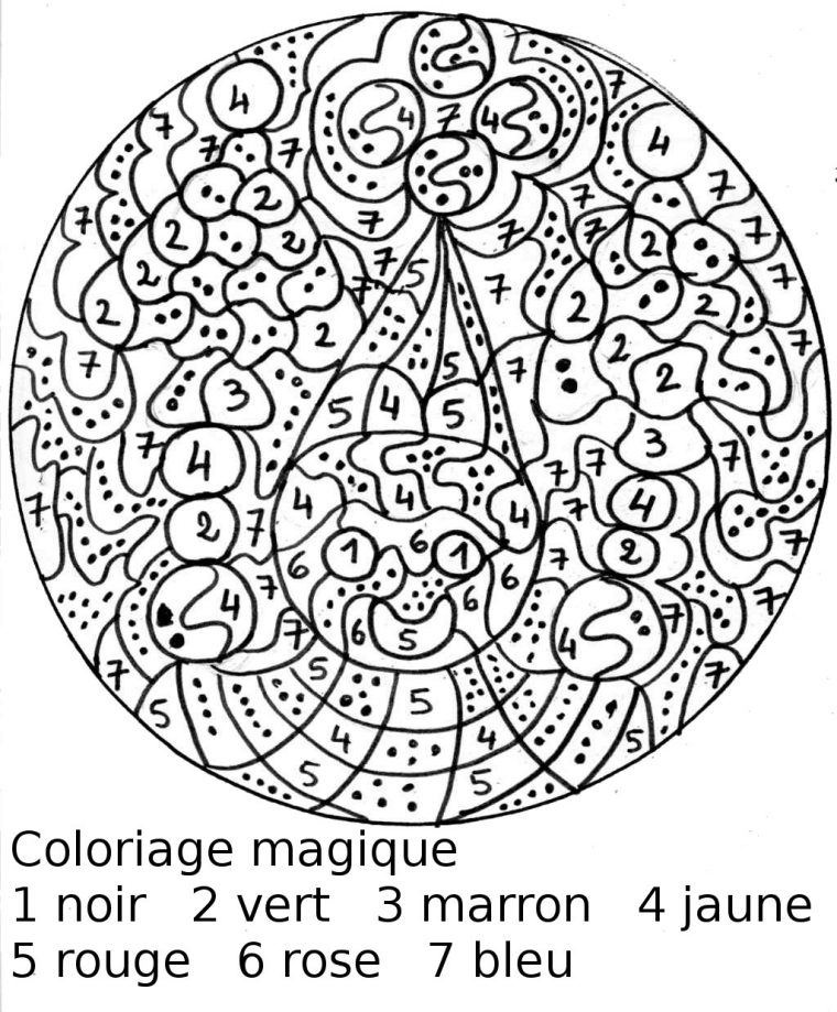 23 Dessins De Coloriage Magique Maternelle À Imprimer avec Coloriage Codé Gs