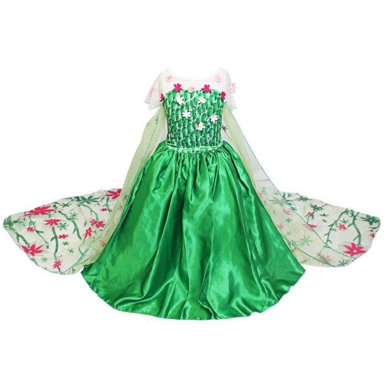 25€Iefiel Petites Filles Costume De Reine Des Neiges dedans Jeux De Petite Fille De 6 Ans