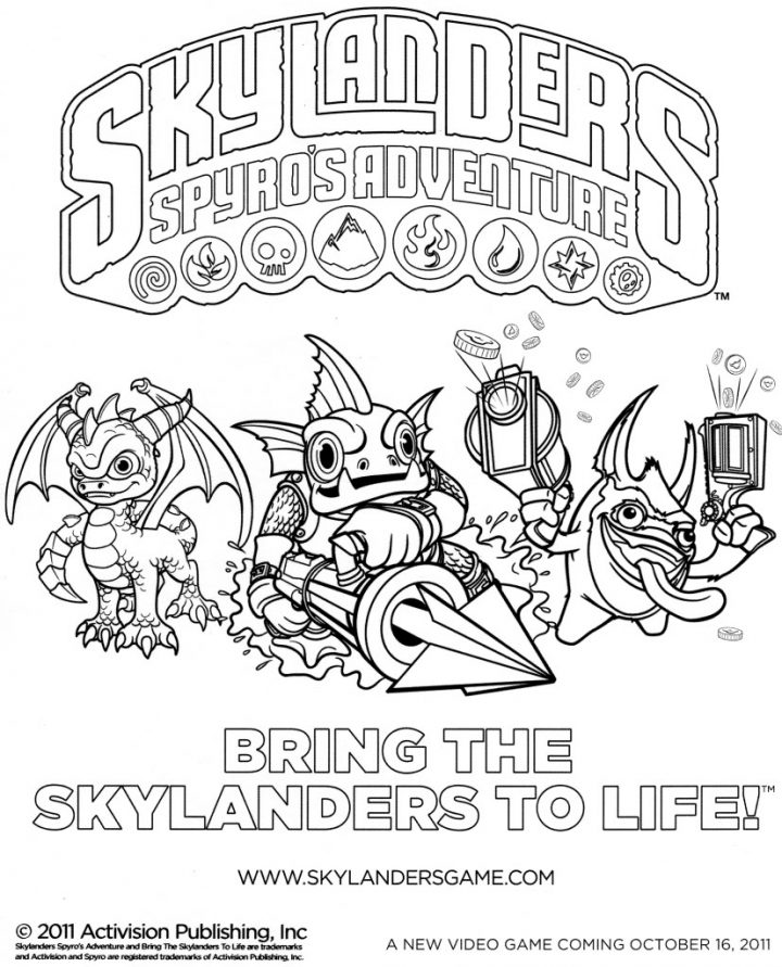 27 Dessins De Coloriage Skylanders À Imprimer intérieur Dessin De Skylanders