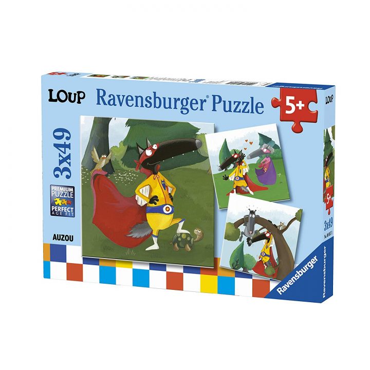 3 Puzzles – Loup – 49, 49 Et 49 Pièces Ravensburger encequiconcerne Puzzle 5 Ans En Ligne