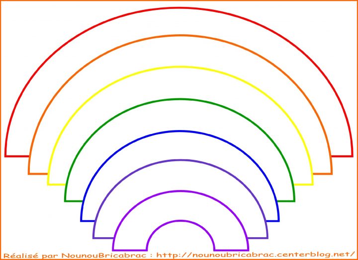 32 Dessins De Coloriage Arc-En-Ciel À Imprimer concernant Arc En Ciel A Colorier