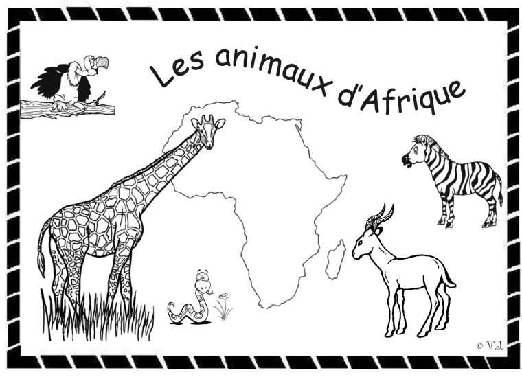 34 Dessins De Coloriage Afrique À Imprimer intérieur Dessin Africain A Colorier